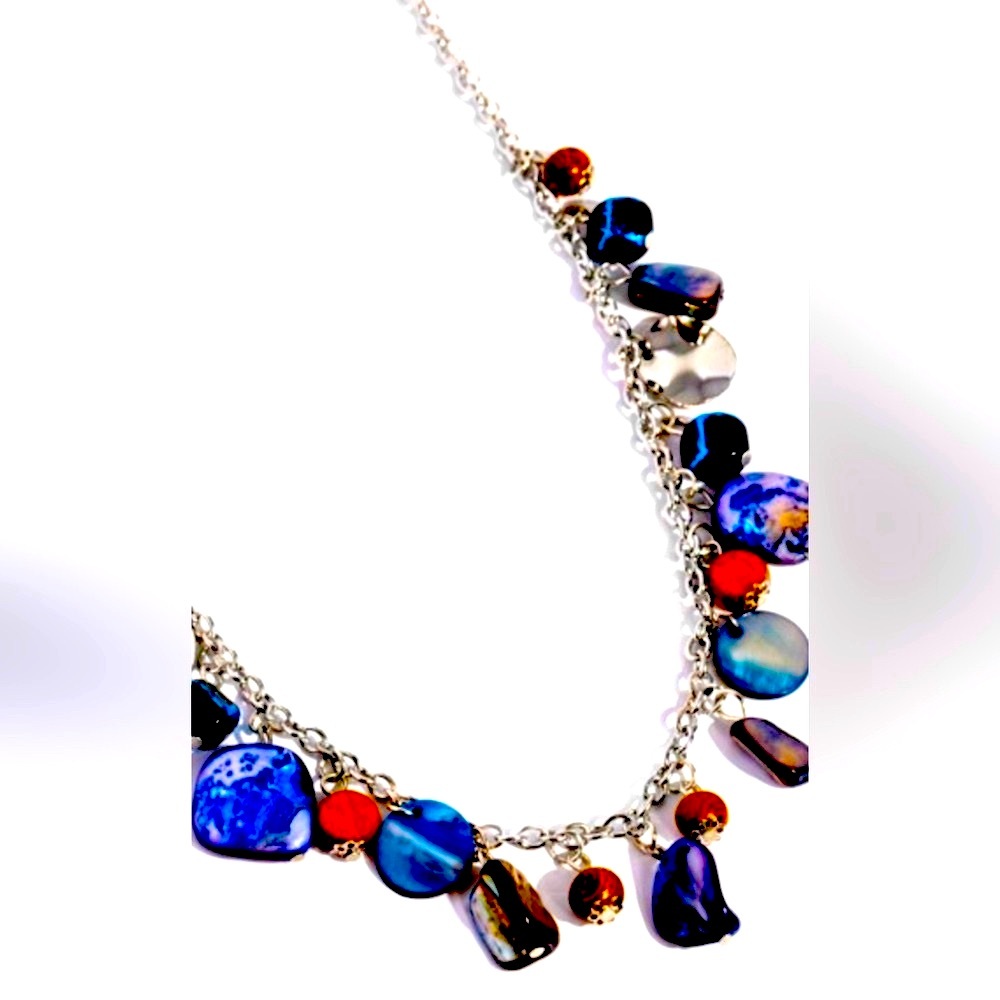 🧜🧜🏻‍♀️ “CARIBBEAN CHARISMA” BLUE NECKLACE WITH FREE EARRINGS ~ PAPARAZZI❗️